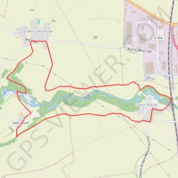 Itinéraire 10_Km_Saint_Mard_-_Villers, distance, dénivelé, altitude, carte, profil, trace GPS