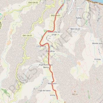 Itinéraire Ribeira Grande - Ribeira da Torre- XOXO - Wikiloc, distance, dénivelé, altitude, carte, profil, trace GPS