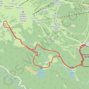Itinéraire Raquettes n° 11 - Lac d'Aude-17893893, distance, dénivelé, altitude, carte, profil, trace GPS