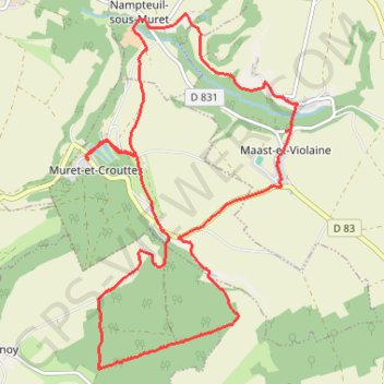 Itinéraire Les sources de la crise, distance, dénivelé, altitude, carte, profil, trace GPS