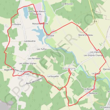 Itinéraire 16-416, distance, dénivelé, altitude, carte, profil, trace GPS