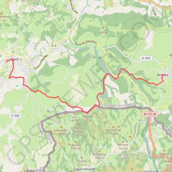 Itinéraire 2 GR 10-F, distance, dénivelé, altitude, carte, profil, trace GPS