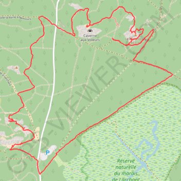 Itinéraire Larchant - Dame Jouanne, distance, dénivelé, altitude, carte, profil, trace GPS