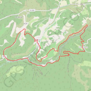 Itinéraire Aiguebrun, distance, dénivelé, altitude, carte, profil, trace GPS