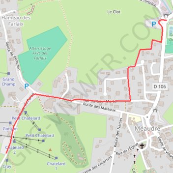 Itinéraire v03snap, distance, dénivelé, altitude, carte, profil, trace GPS