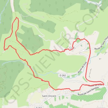 Itinéraire Le Tour du Rocher de Bauzu, distance, dénivelé, altitude, carte, profil, trace GPS