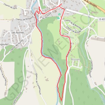Itinéraire Vallée de la Drôme Diois - La Grenette, distance, dénivelé, altitude, carte, profil, trace GPS