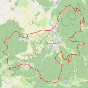 Itinéraire Chemins du Cœur des Vosges - Julien Absalon, distance, dénivelé, altitude, carte, profil, trace GPS