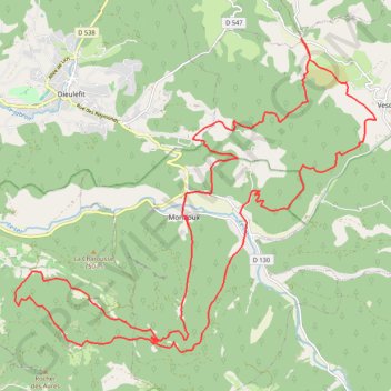Itinéraire La Lance par le Col de Vesc, distance, dénivelé, altitude, carte, profil, trace GPS