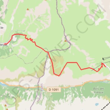 Itinéraire Tour des Écrins, de Besse au Chazelet, distance, dénivelé, altitude, carte, profil, trace GPS