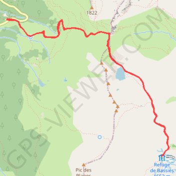 Itinéraire Randonnée au refuge de Bassiès par le port de Saleix, distance, dénivelé, altitude, carte, profil, trace GPS