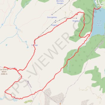 Itinéraire Le Grand Mont d'Arêches, distance, dénivelé, altitude, carte, profil, trace GPS