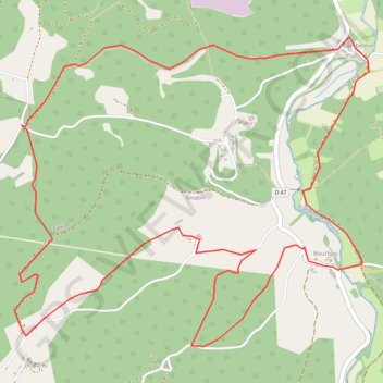Itinéraire Cambaleve & Borbou, distance, dénivelé, altitude, carte, profil, trace GPS