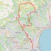 Itinéraire Juan-les-Pins - Le Rourret - Col de Vence, distance, dénivelé, altitude, carte, profil, trace GPS