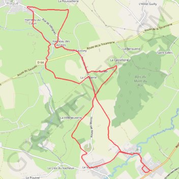 Itinéraire Sideville (50690), distance, dénivelé, altitude, carte, profil, trace GPS
