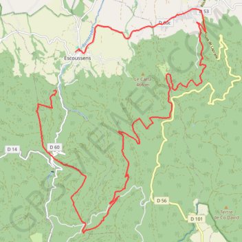 Itinéraire Hautaniboul, distance, dénivelé, altitude, carte, profil, trace GPS