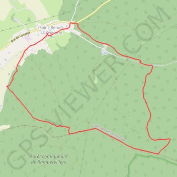 Itinéraire Saint Benoit la Chipotte, distance, dénivelé, altitude, carte, profil, trace GPS