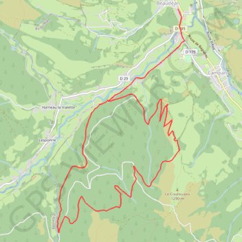 Itinéraire Haute Bigorre - Le Mourgoueilh, distance, dénivelé, altitude, carte, profil, trace GPS