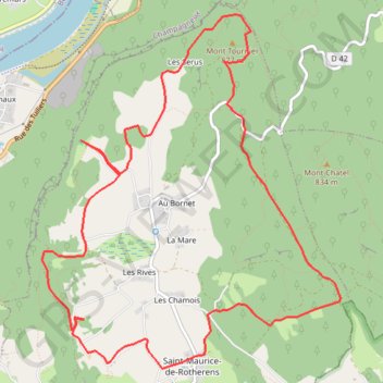 Itinéraire Mont TOURNIER, distance, dénivelé, altitude, carte, profil, trace GPS