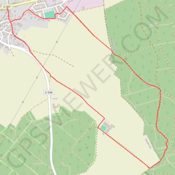 Itinéraire La Cense Saint-Paul - Saizerais, distance, dénivelé, altitude, carte, profil, trace GPS