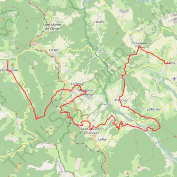 Itinéraire Etape 4 bis Trièves 2025-20076947, distance, dénivelé, altitude, carte, profil, trace GPS