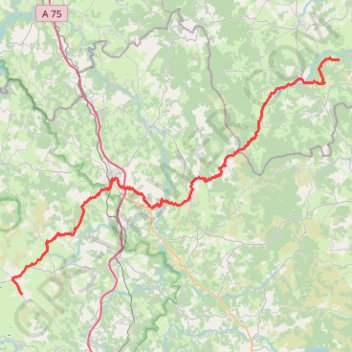 Itinéraire J3 St-Préjet - Prinsuéjols, distance, dénivelé, altitude, carte, profil, trace GPS