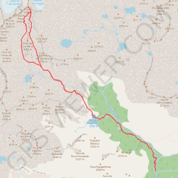 Itinéraire Les posets, distance, dénivelé, altitude, carte, profil, trace GPS