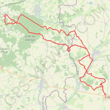 Itinéraire De Lavaré à Epuisay, distance, dénivelé, altitude, carte, profil, trace GPS