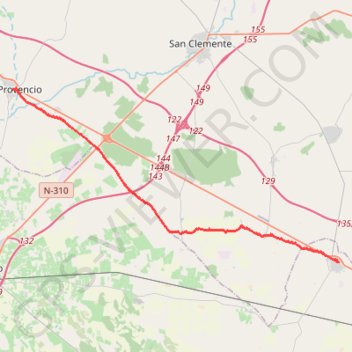 Itinéraire SE10-Minaya-ElProvencio, distance, dénivelé, altitude, carte, profil, trace GPS