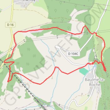 Itinéraire Baulme la Roche, distance, dénivelé, altitude, carte, profil, trace GPS