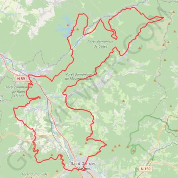 Itinéraire Tour de la Déodatie Nord (Vosges, Meurthe-et-Moselle) (2022), distance, dénivelé, altitude, carte, profil, trace GPS