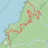 Itinéraire ⛹️ Trace anse couleuvre a l'anse des galets, distance, dénivelé, altitude, carte, profil, trace GPS