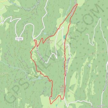Itinéraire Crêtes du Grand Colombier, distance, dénivelé, altitude, carte, profil, trace GPS