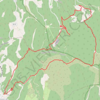 Itinéraire Saumane de Vaucluse, distance, dénivelé, altitude, carte, profil, trace GPS
