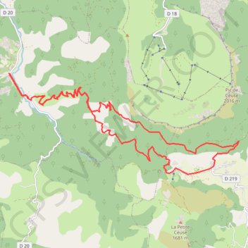 Itinéraire VTTFFC_SDB_30_Chteauneuf_Col_des_Gurins_RB_25_760, distance, dénivelé, altitude, carte, profil, trace GPS
