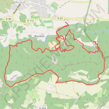 Itinéraire Colorado Provençal (Rustrel), distance, dénivelé, altitude, carte, profil, trace GPS