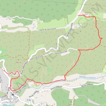 Itinéraire 04800 to 04800, distance, dénivelé, altitude, carte, profil, trace GPS
