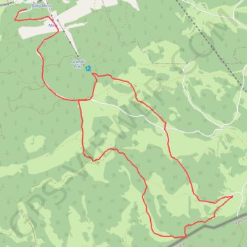 Itinéraire Raquettes vers la frontière, distance, dénivelé, altitude, carte, profil, trace GPS