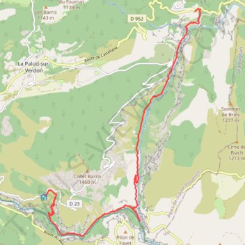 Itinéraire Le sentier Blanc-Martel, distance, dénivelé, altitude, carte, profil, trace GPS