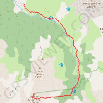 Itinéraire Tête de Chabrière, distance, dénivelé, altitude, carte, profil, trace GPS