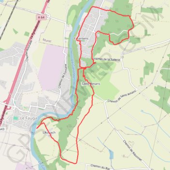 Itinéraire L'Aouach Estantens, distance, dénivelé, altitude, carte, profil, trace GPS