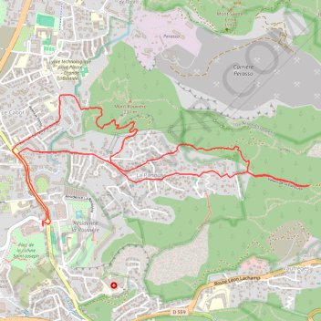 Itinéraire 2020-11-26-01, distance, dénivelé, altitude, carte, profil, trace GPS