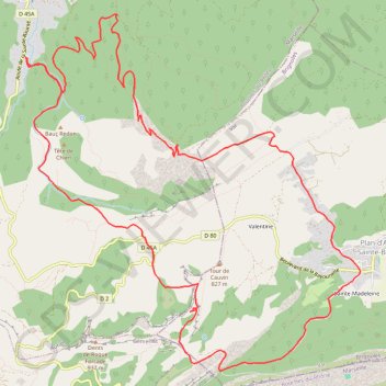 Itinéraire Plancher des vaches - Infernets, distance, dénivelé, altitude, carte, profil, trace GPS