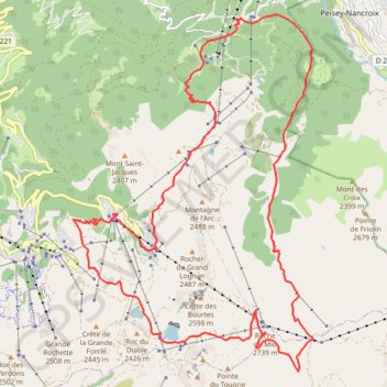 Itinéraire La 6000D 2016 - La 6D Lacs, distance, dénivelé, altitude, carte, profil, trace GPS