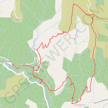 Itinéraire Circuit autour de Thines, distance, dénivelé, altitude, carte, profil, trace GPS