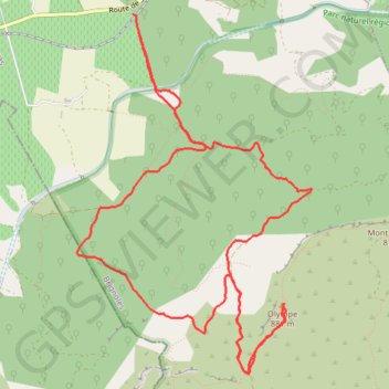 Itinéraire Mont Aurélien, distance, dénivelé, altitude, carte, profil, trace GPS