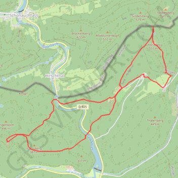 Itinéraire Rando des chateaux, distance, dénivelé, altitude, carte, profil, trace GPS
