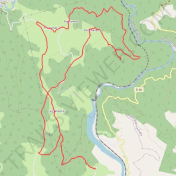 Itinéraire Circuit du Haut Allier à partir du Château de la Baume, distance, dénivelé, altitude, carte, profil, trace GPS