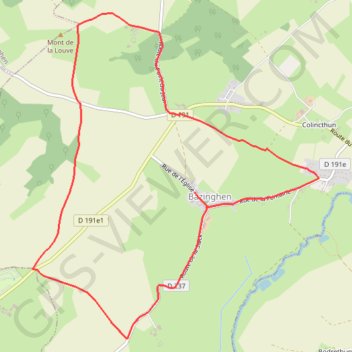 Itinéraire Sentier Les Voyettes - Bazinghen, distance, dénivelé, altitude, carte, profil, trace GPS