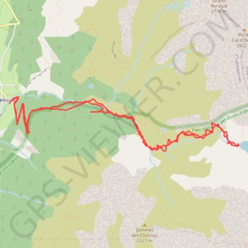 Itinéraire Lac du Vallon, distance, dénivelé, altitude, carte, profil, trace GPS